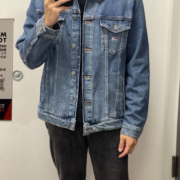 S M Tommy Hilfiger Jeans 78F0882 495 Denim Jacket NWT - Picture 11 of 14